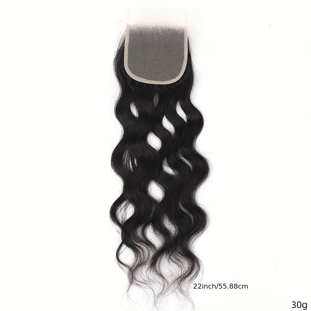 KissICON KissIcon Brazilian Natural Wave Bundles HD Lace Closure