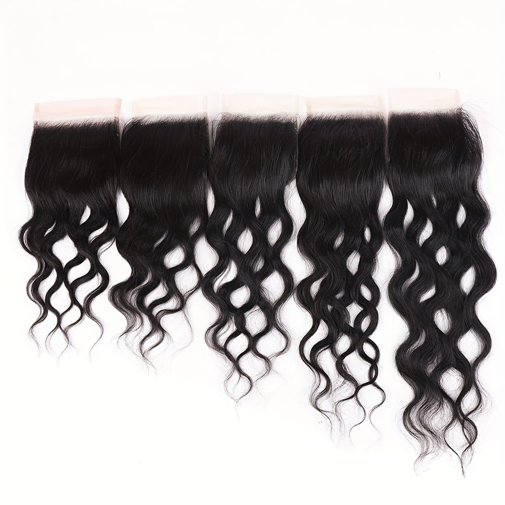 KissICON KissIcon Brazilian Natural Wave Bundles HD Lace Closure