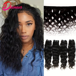 KissICON KissIcon Brazilian Natural Wave Bundles HD Lace Closure