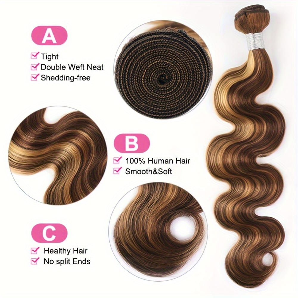 KissICON KissIcon Brazilian Remy Body Wave Extensions - Natural
