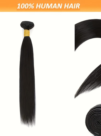 KissICON KissIcon Brazilian Straight Hair 3 Bundles - Double