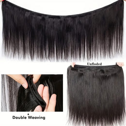 KissICON KissIcon Brazilian Straight Hair 3 Bundles Virgin Hair