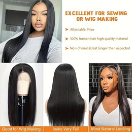 KissICON Kissicon Brazilian Straight Hair Bundles Lace Virgin Bra