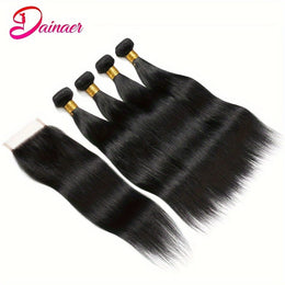 KissICON Kissicon Brazilian Straight Hair Bundles Lace Virgin Bra
