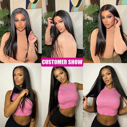 KissICON Kissicon Brazilian Straight Hair Bundles Lace Virgin Bra