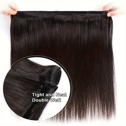 KissICON Kissicon Brazilian Straight Hair Bundles Lace Virgin Bra