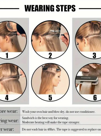 KissICON KissIcon Brazilian Tape In Extensions - No Glue