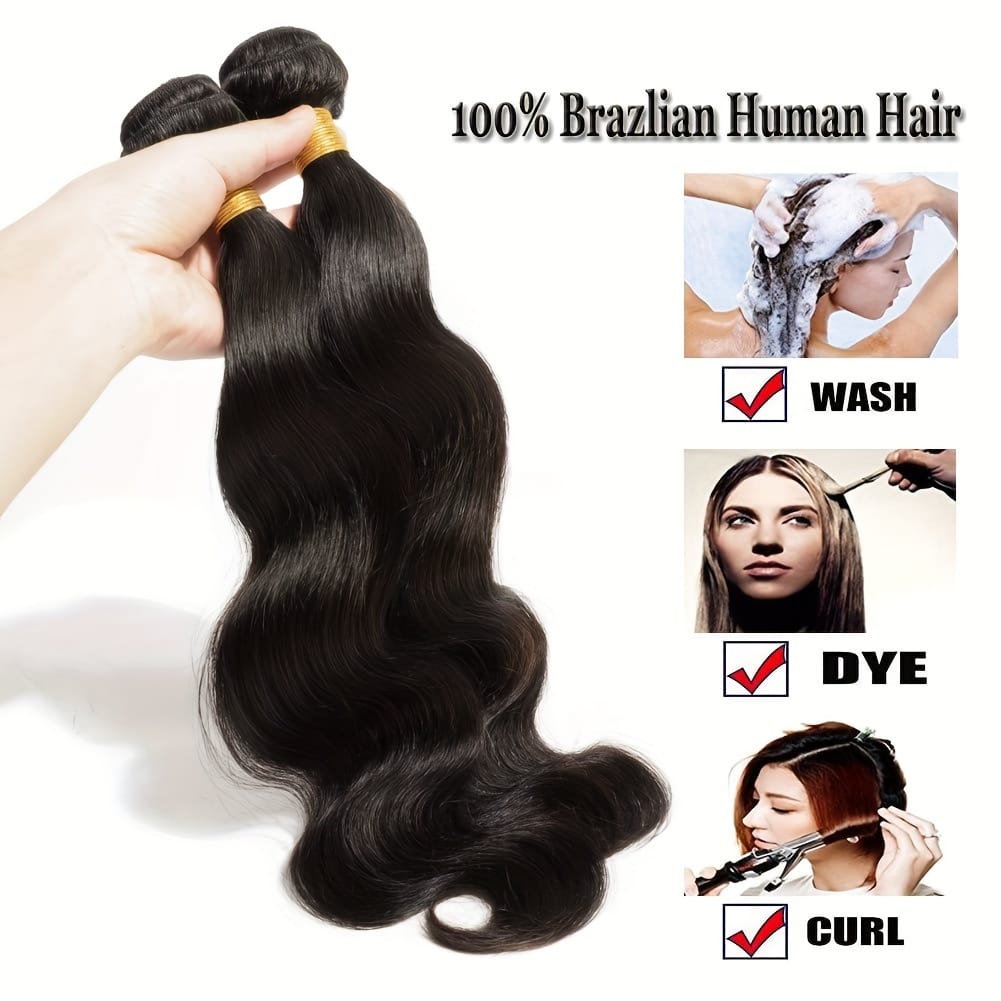 KissICON KissIcon Brazilian Virgin Hair Extensions - 300G Body