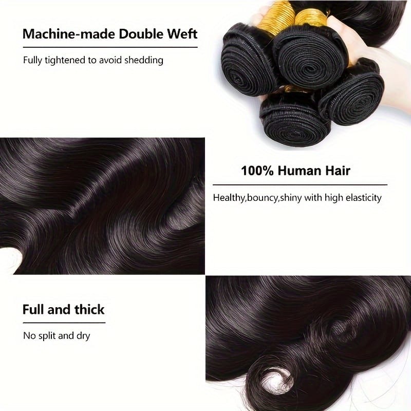 KissICON KissIcon Brazilian Virgin Hair Extensions - 300G Body