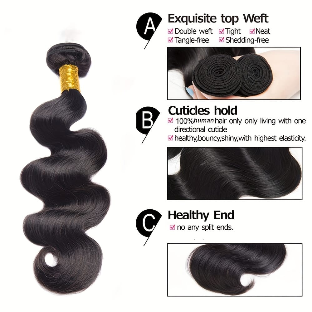 KissICON KissIcon Brazilian Virgin Hair Extensions - 300G Body