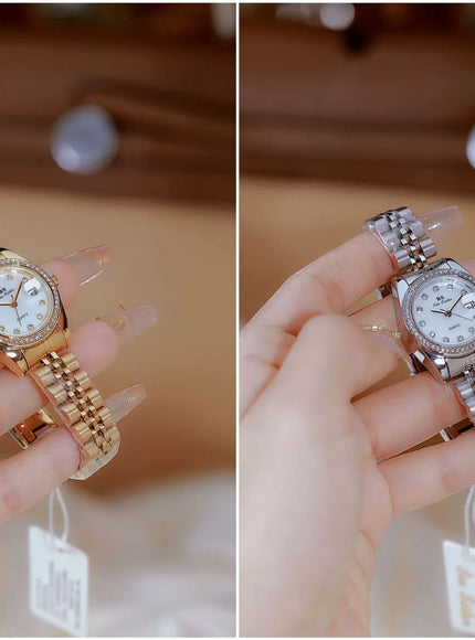 KissICON KissIcon BS Women Watch Calendar Quartz Steel Band