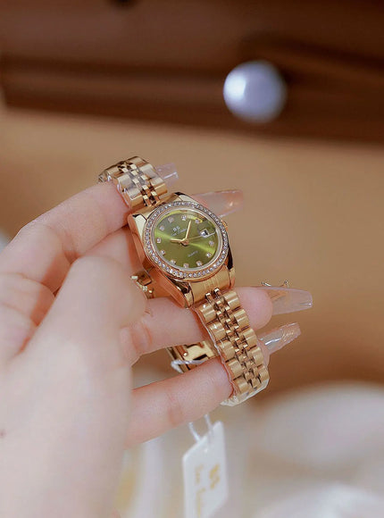 KissICON KissIcon BS Women Watch Calendar Quartz Steel Band