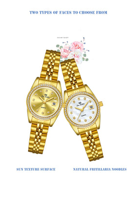 KissICON KissIcon BS Women Watch Calendar Quartz Steel Band