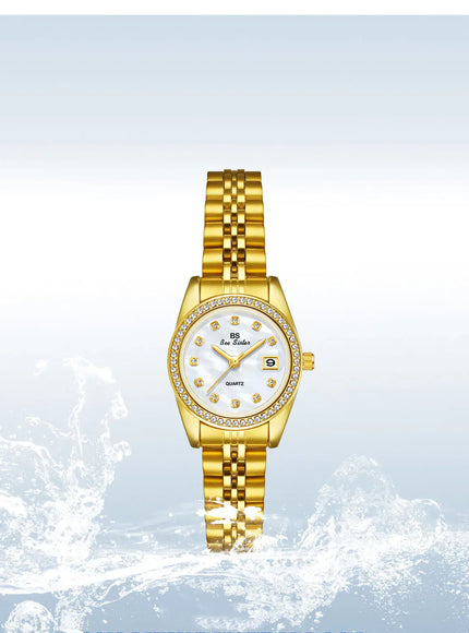 KissICON KissIcon BS Women Watch Calendar Quartz Steel Band