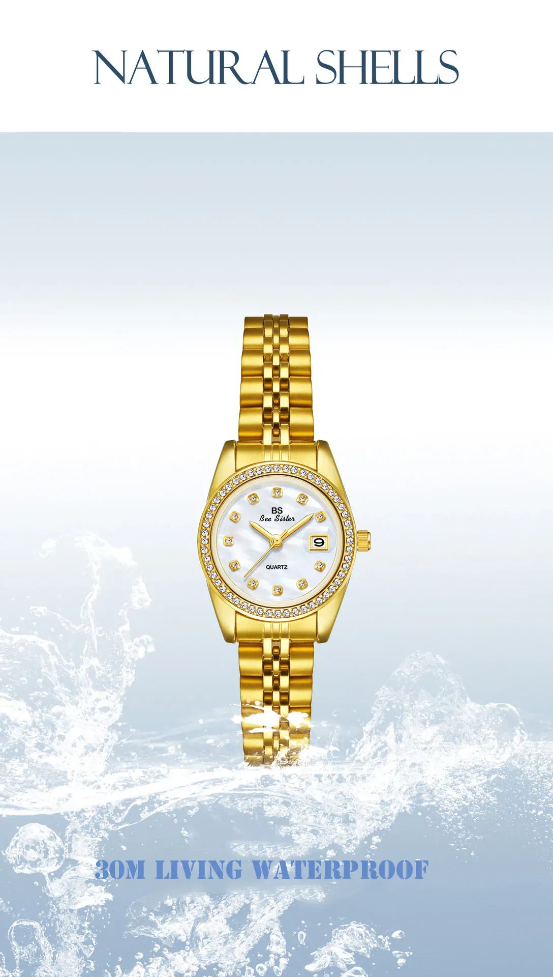 KissICON KissIcon BS Women Watch Calendar Quartz Steel Band