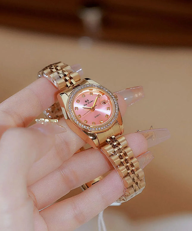 KissICON KissIcon BS Women Watch Calendar Quartz Steel Band