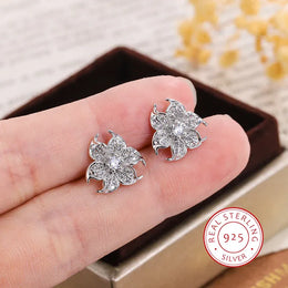 KissICON KissIcon Charming Flower Earrings - Sparkling CZ Shine