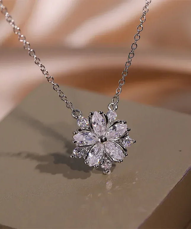 KissICON KissIcon Cherry Blossom Pendant Necklace Pink Zircon Shine
