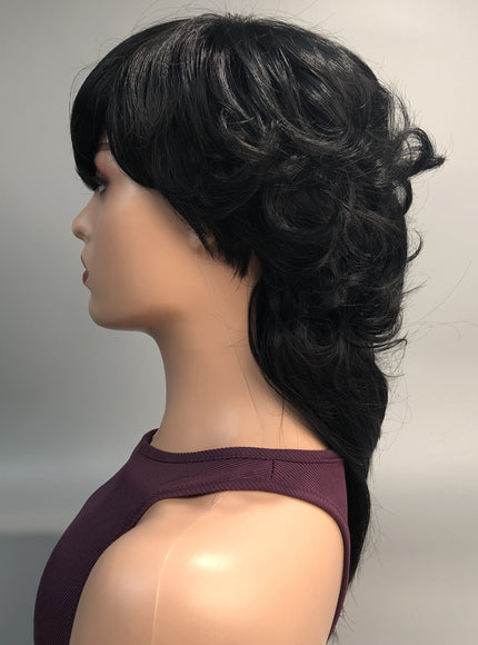 KissICON Kissicon Chic Mullet Pixie Wig Flattering Wave Ring