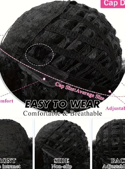 KissICON Kissicon Chic Mullet Pixie Wig Flattering Wave Ring