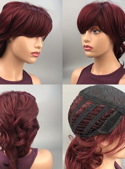 KissICON Kissicon Chic Mullet Pixie Wig Flattering Wave Ring