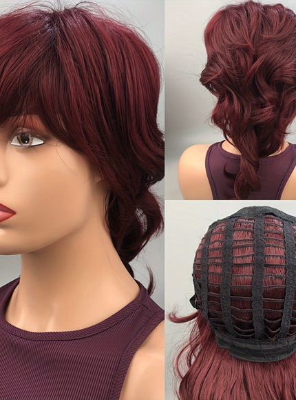 KissICON Kissicon Chic Mullet Pixie Wig Flattering Wave Ring