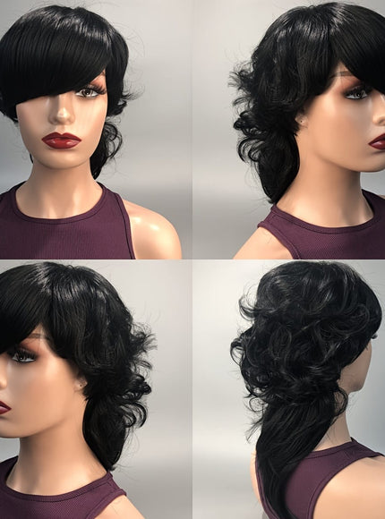 KissICON Kissicon Chic Mullet Pixie Wig Flattering Wave Ring