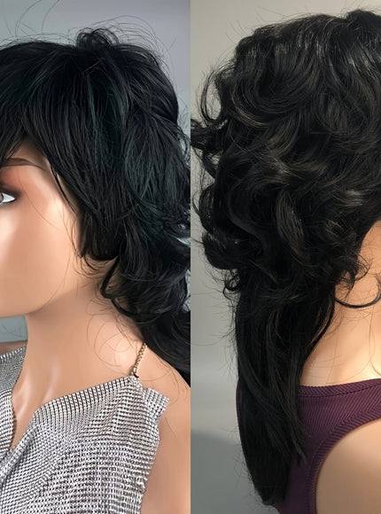 KissICON Kissicon Chic Mullet Pixie Wig Flattering Wave Ring