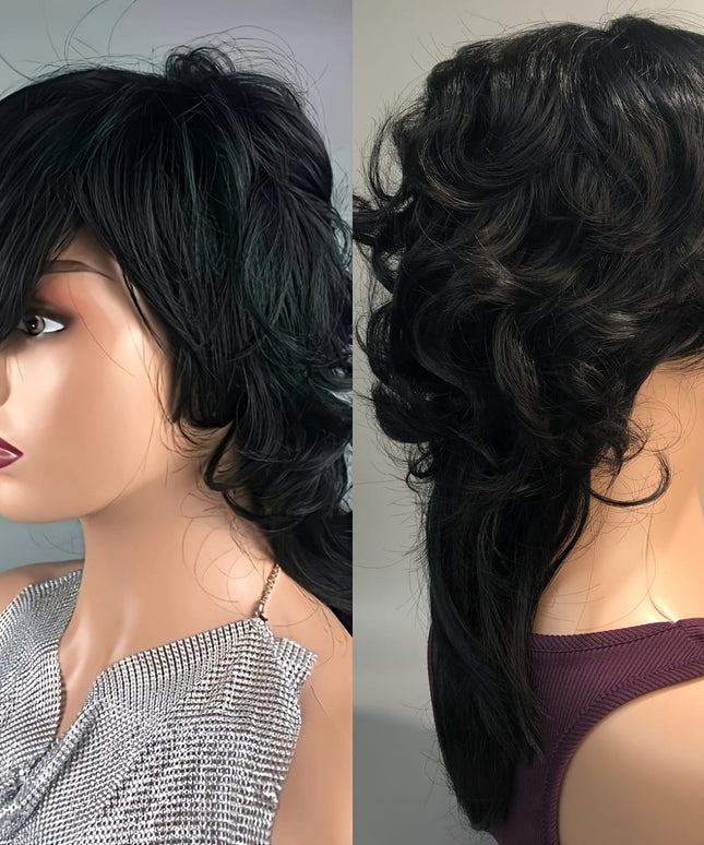KissICON Kissicon Chic Mullet Pixie Wig Flattering Wave Ring