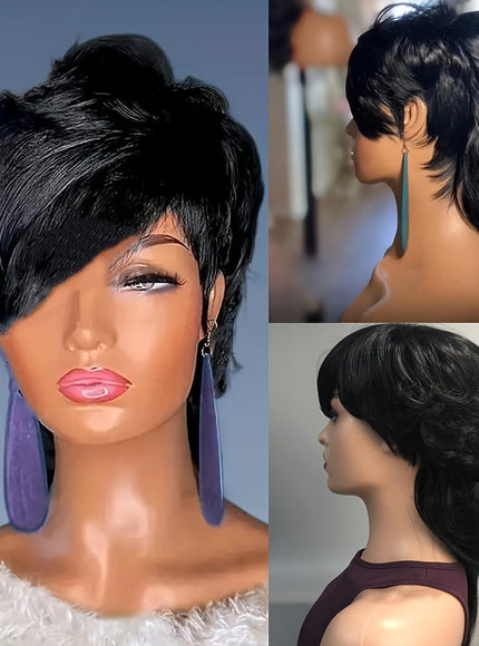 KissICON Kissicon Chic Mullet Pixie Wig Flattering Wave Ring