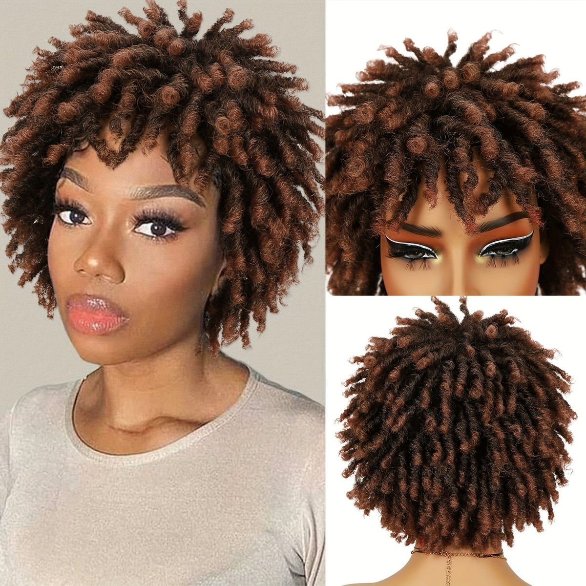 KissICON Kissicon Chic Short Dreadlock Wig Ombre