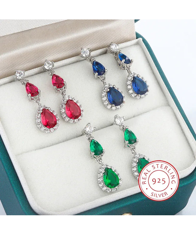 KissICON KissIcon Classic 925 Silver Plated Earrings - Color Zircon