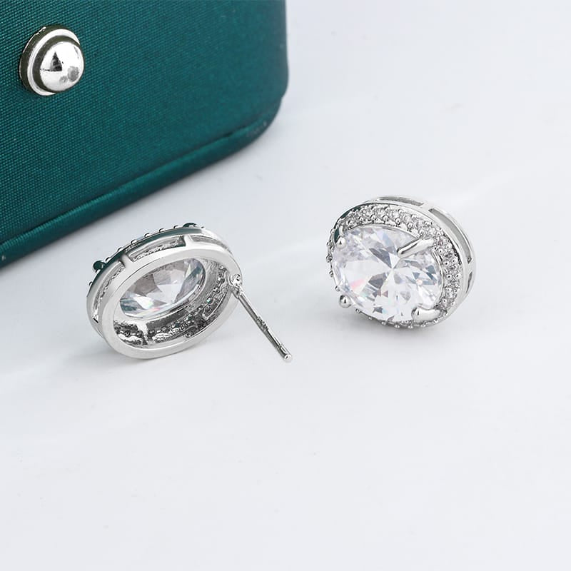 KissICON KissIcon Classic Shiny Zircon Earrings For Women - Dazzle