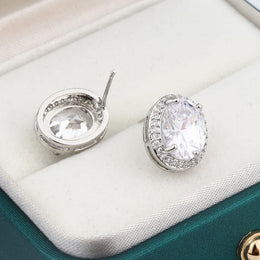 KissICON KissIcon Classic Shiny Zircon Earrings For Women - Dazzle