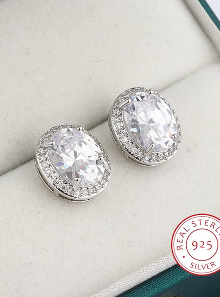 KissICON KissIcon Classic Shiny Zircon Earrings For Women - Dazzle