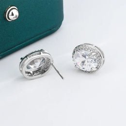 KissICON KissIcon Classic Shiny Zircon Earrings For Women - Dazzle