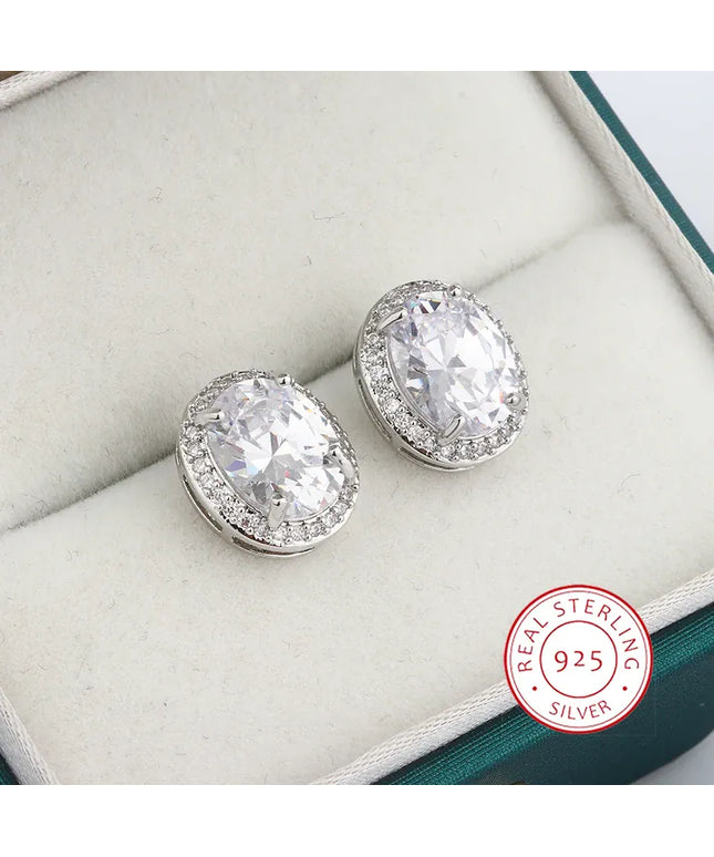 KissICON KissIcon Classic Shiny Zircon Earrings For Women - Dazzle
