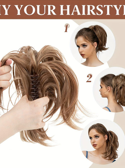 KissICON KissIcon Claw Clip Bun Hair Extensions - Bendable