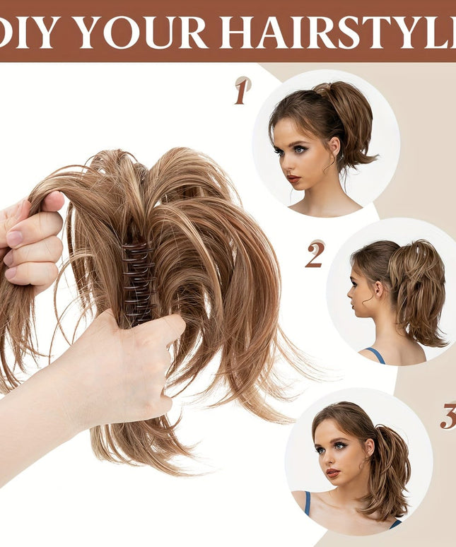 KissICON KissIcon Claw Clip Bun Hair Extensions - Bendable
