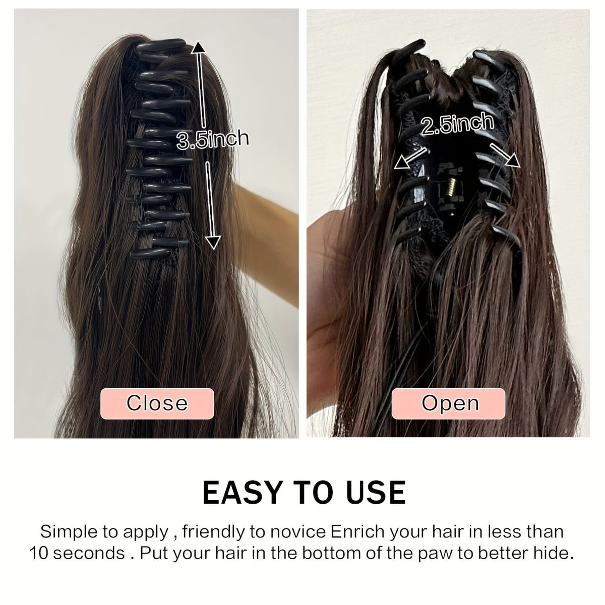 KissICON KissIcon Claw Ponytail 24 Inch Clip In -