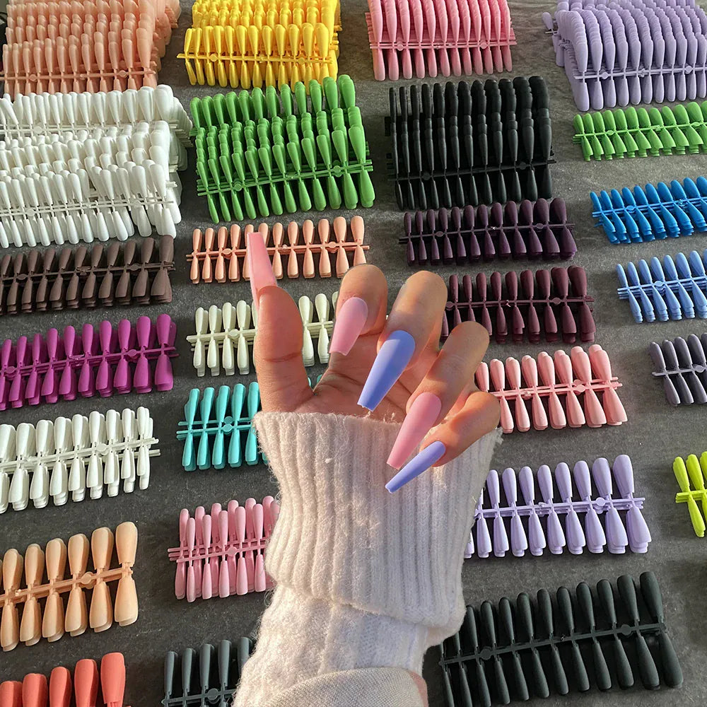 KissICON KissIcon Coffin Nails 120Pcs Matte Full Cover -