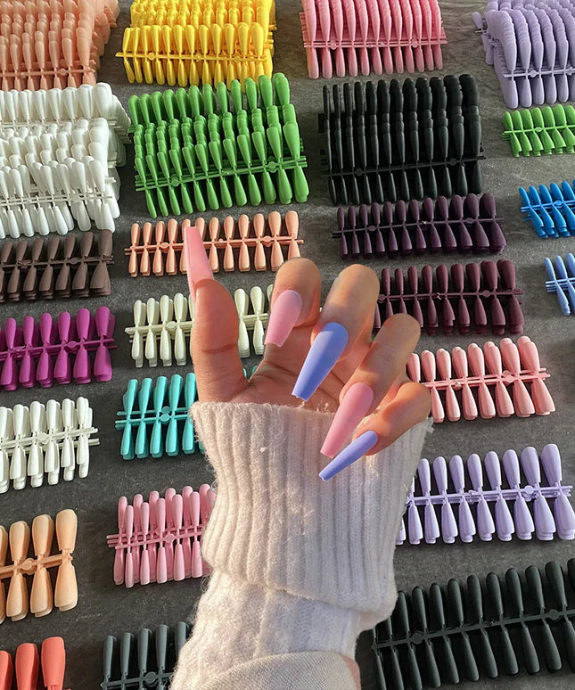 KissICON KissIcon Coffin Nails 120Pcs Matte Full Cover -