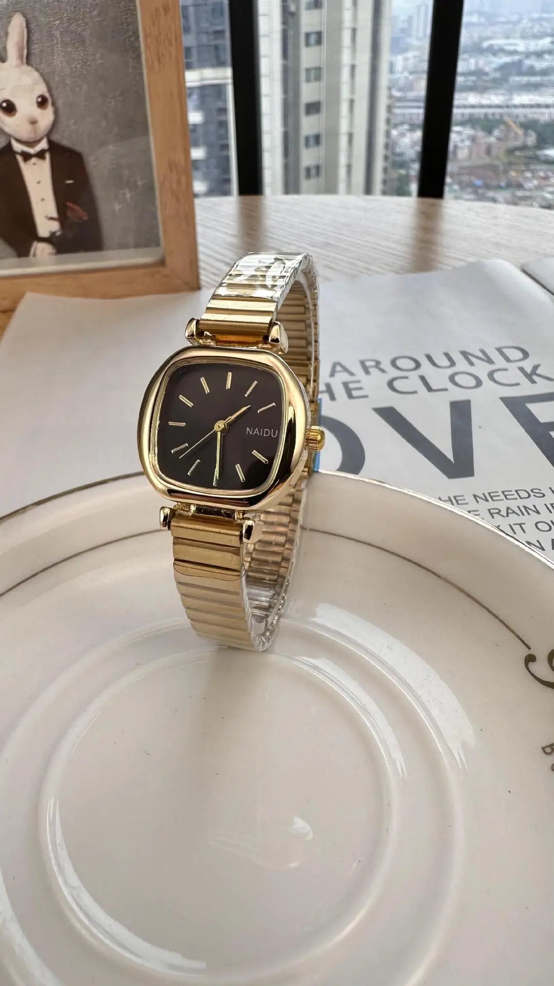 KissICON KissIcon College Style Watch Women Square Small Dial