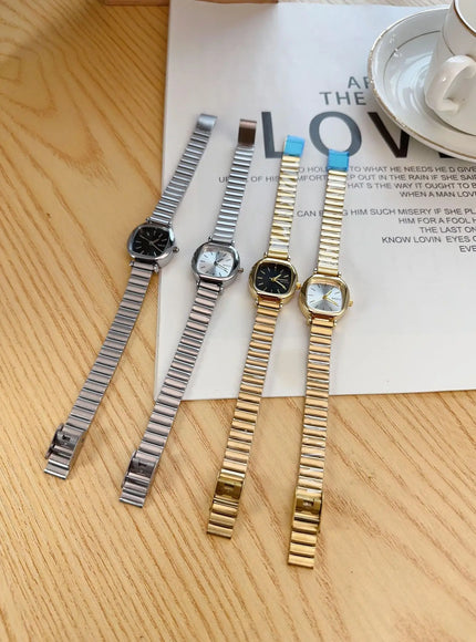 KissICON KissIcon College Style Watch Women Square Small Dial