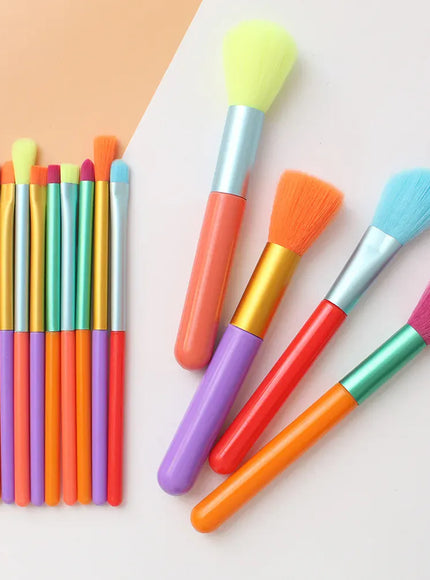 KissICON KissIcon Colourful 15pcs Makeup Brush Set - Gift