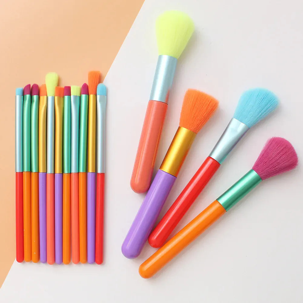 KissICON KissIcon Colourful 15pcs Makeup Brush Set - Gift