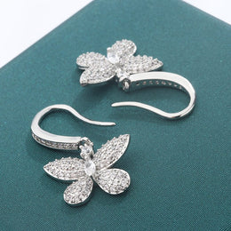 KissICON KissIcon Creative Bow Diamond Zircon Earrings - Shine