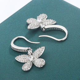 KissICON KissIcon Creative Bow Diamond Zircon Earrings - Shine