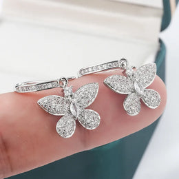 KissICON KissIcon Creative Bow Diamond Zircon Earrings - Shine