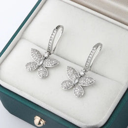 KissICON KissIcon Creative Bow Diamond Zircon Earrings - Shine